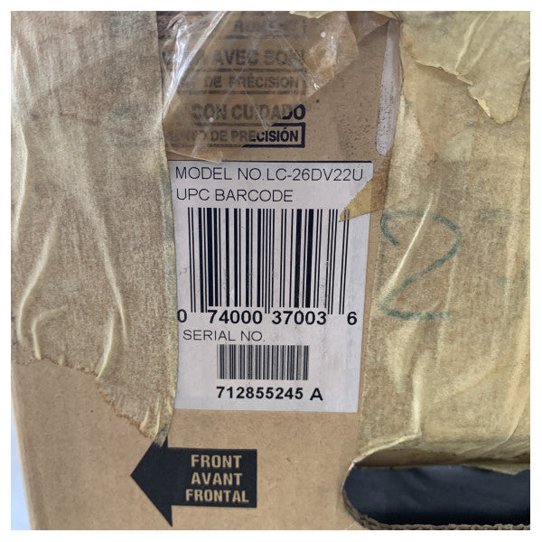 تلفزيون شارب LC260DV22U LCD LCD LC260DV22U 26 بوصة كامل الوضوح