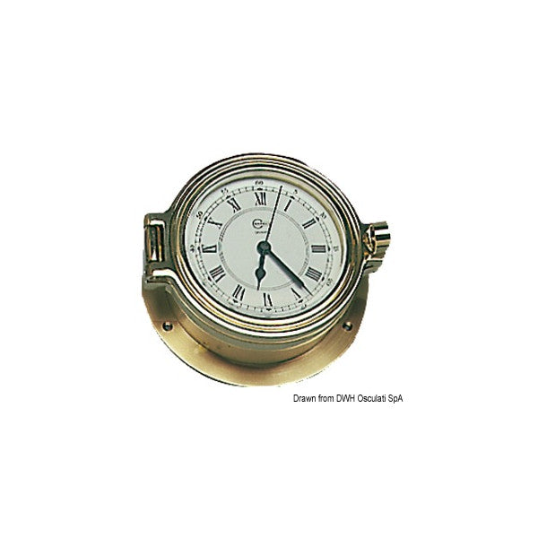 Marine messing krom Poseidon nautisk ur af høj kvalitet med kvartsurværk