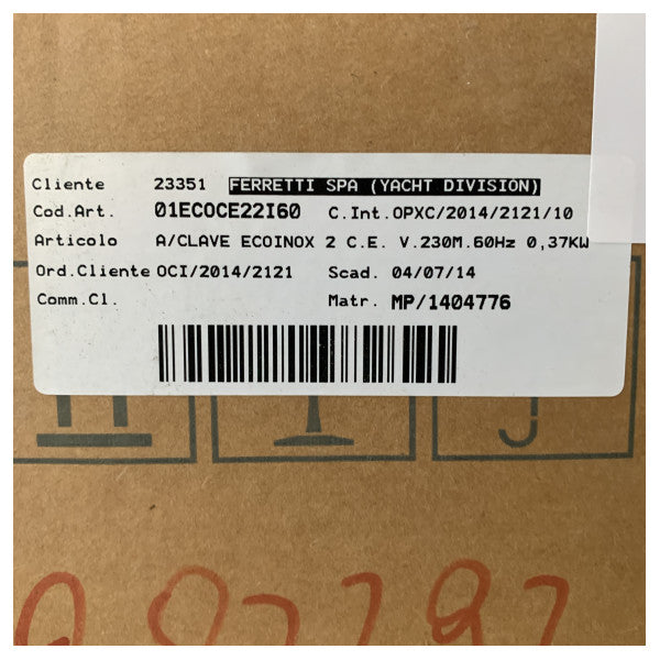 Gianneschi A/Clave Ecoinox 2 C.E. tryckvattenpump - 01EC0CE23I60