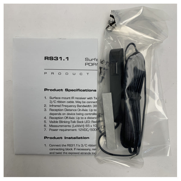 VISTA RS 31.1 IR Receiver - Durable 38kHz Infrared Sensor for Marine Electronic Systems