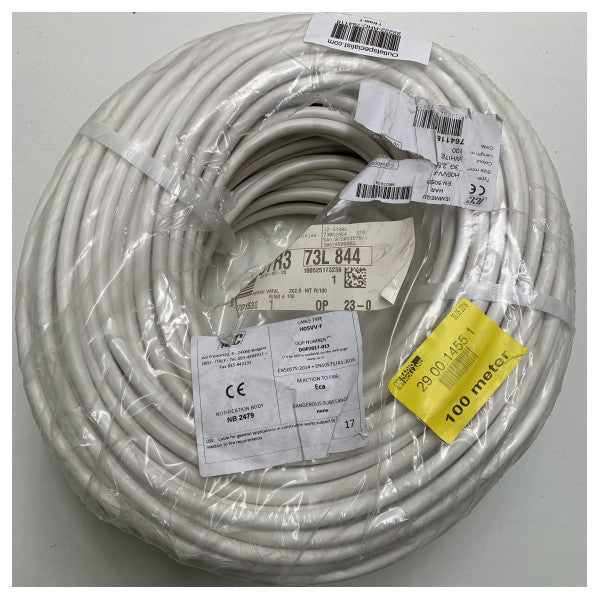 Hemmink 3G 2.5 mm2 power cable white flexible - HO5VV-F