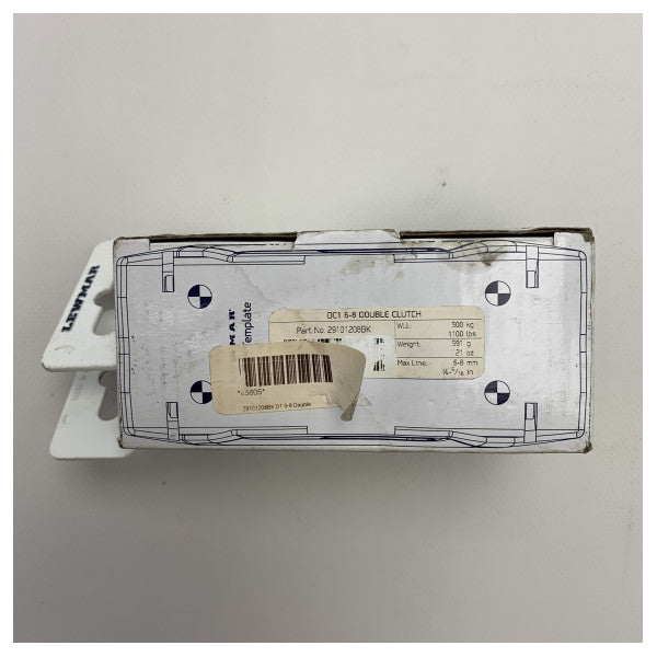 Lewmar 29101208BK DC1 6 до 8 мм двоен въжен съединител