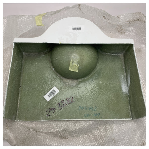 Modern White Composite Marine Sink for Ferretti 800 and Custom Line 100 � Durable, Compact & Weather-Resistant Bathroom Basin for Boats and Ships