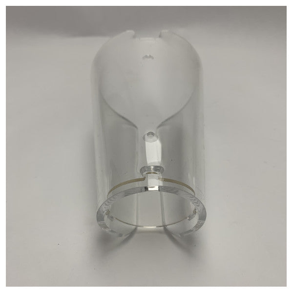 حامل صابون زجاج شبكي شفاف لعمود الاستحمام من إيلكا - إكسسوار حمام متين من الدرجة البحرية