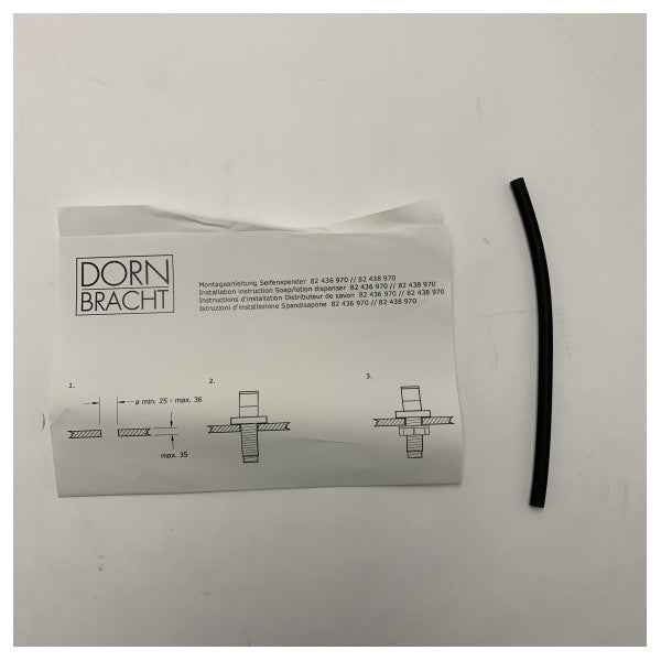 Вграден хромиран дозатор за сапун за кухненска мивка Dornbracht - 82438970-00