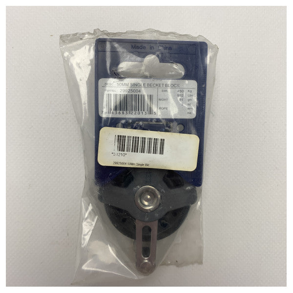 Lewmar 29925004 blocco sincrono 50 mm con becco 10 mm