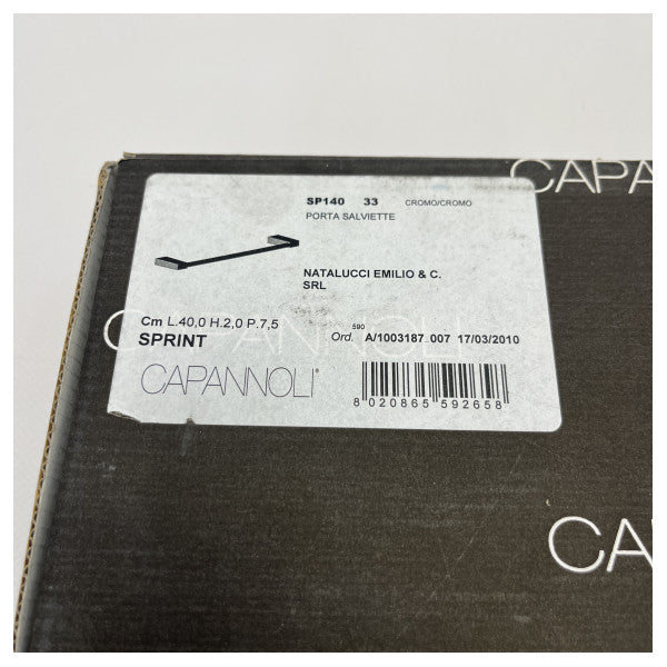 Capannoli Chrome Towel Holder stainless steel 40 x 2 x 7.5 cm - SP140