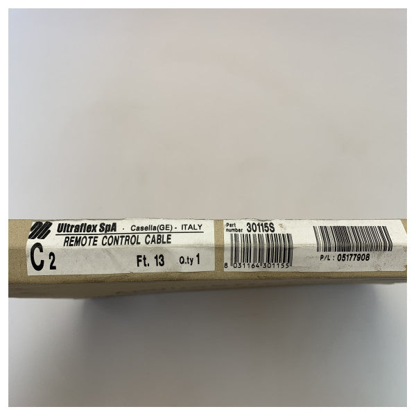 Ultraflex C2 Stainless Steel Engine Steering Cable 3.97m - 30115S