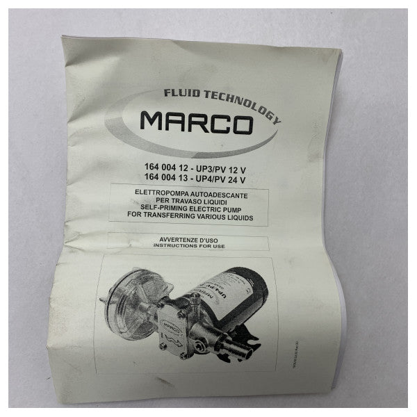 Marco Electric Pump UP4-PV 24V selvprimeringspumpe
