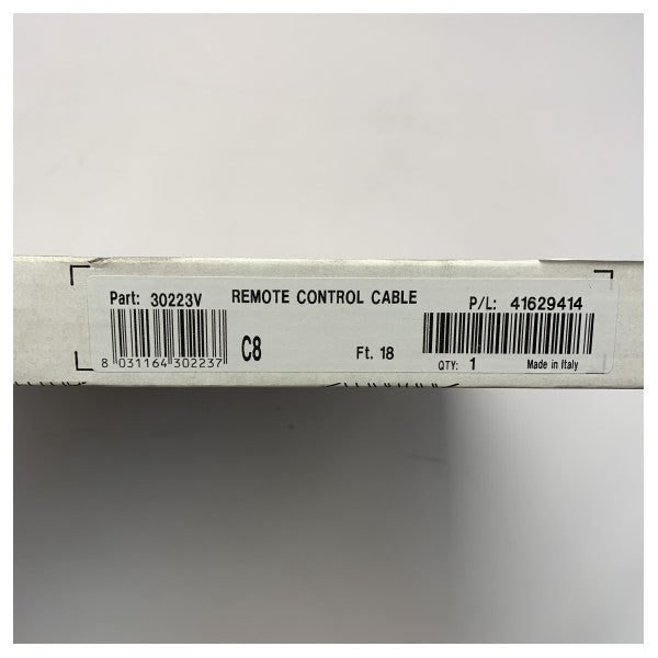 Ultraflex C8 30223V Morski kabel zdalnego sterowania - wytrzymałe, odporne na słoną wodę i promieniowanie UV 18-stopowe okablowanie do silników łodzi