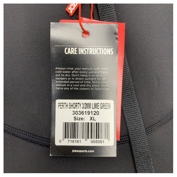 Мъжки неопренов костюм Jobe Perth shorty 3/2 mm XL зелен - 303619120-XL