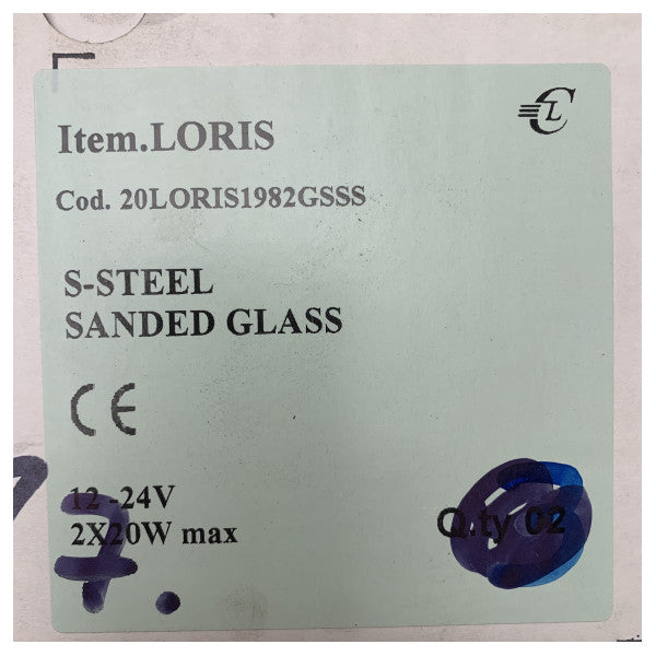 Cantalupi Loris 20LORIS1982GSSS zımparalanmış camlı paslanmaz çelik spot
