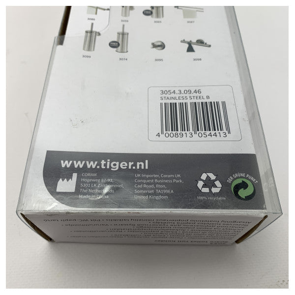 Tiger Borston Edelstahl Extra Toilettenrollenhalter - 3054.3.09.46