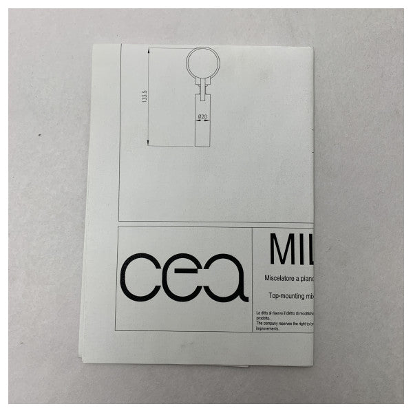 Змішувач для біде Cea MIL03L хромоване покриття для верхнього монтажу