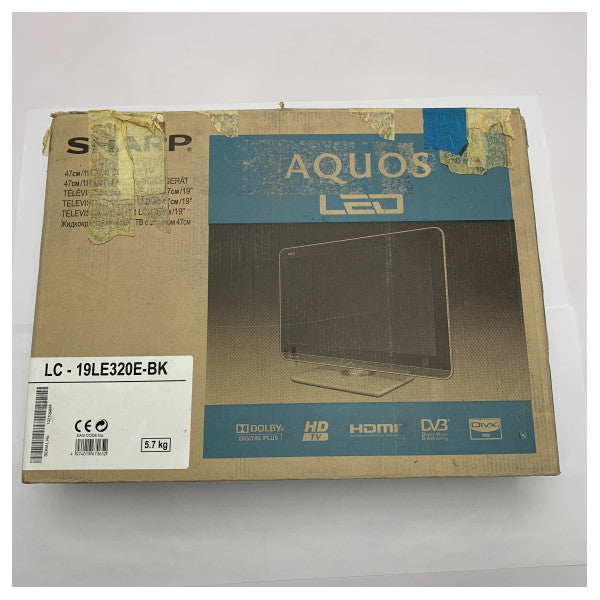 19-дюймовий LED-екран телевізора Sharp 19LE320E BK