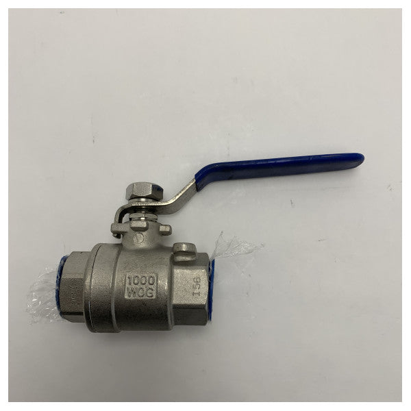 Vetus ステンレススチール製 3/4 インチ 51 mm ボールバルブ BV3/4 - 316-3/4