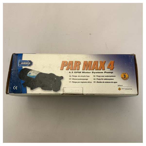 Jabsco Par Max 4 paineohjattu juomavesipumppu 12V | 16L/min -31620-0092