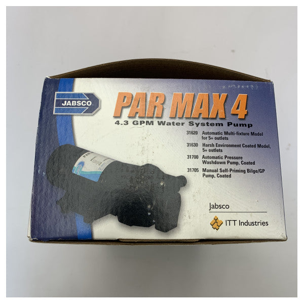 Jabsco Par Max 4 paineohjattu juomavesipumppu 12V | 16L/min -31620-0092
