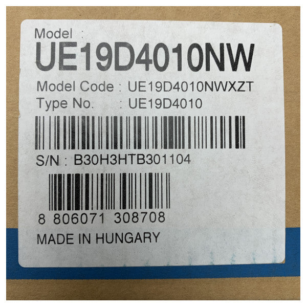 تلفزيون LED بشاشة LCD مدمجة من سامسونج مقاس 19 بوصة بشاشة LCD بحرية مدمجة مع HDMI وتصميم موفر للطاقة - UE19D4010NW