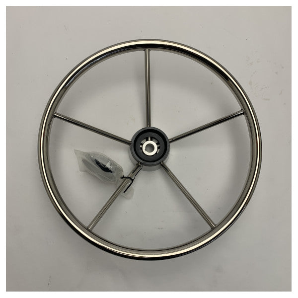 عجلة قيادة القارب 390 مم 5 قضبان من الفولاذ المقاوم للصدأ 322141