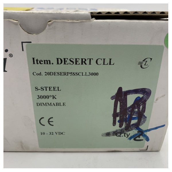 Cantalupi Marine Grade Warm White LED Spotlight 5W Chrome Stainless Steel - 20DESERP5SSCLL3