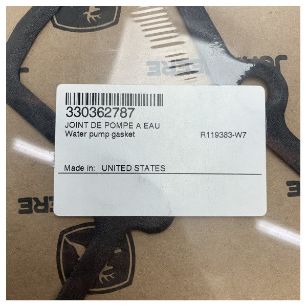 Прокладка водяного насоса двигуна John Deere - 330362787