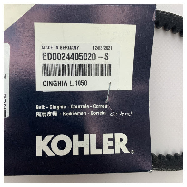 Kohler Lombardini Engine Drive Belt Black - ED0024405020 -S