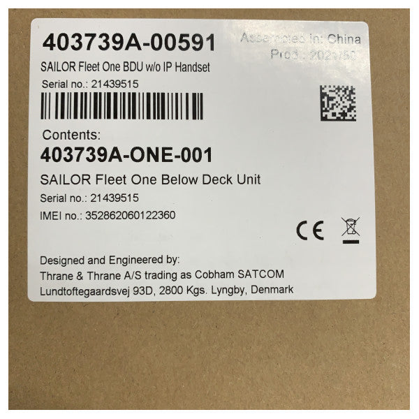 System komunikacji satelitarnej Cobham SAILOR Fleet One dla żeglugi morskiej