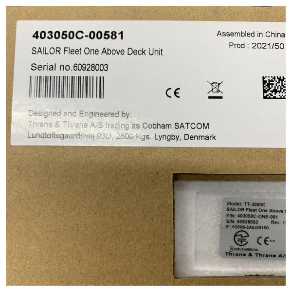 System komunikacji satelitarnej Cobham SAILOR Fleet One dla żeglugi morskiej