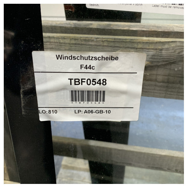 Fjord 44 Coupe Original-Glas-Frontscheibe schwarz - TBF0548