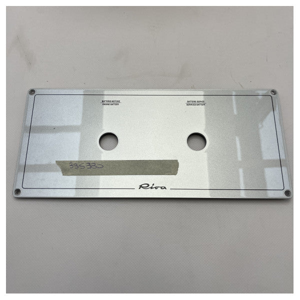 Riva Iseo 27 silver main battery switch panel for service and engine battery bank - 335330