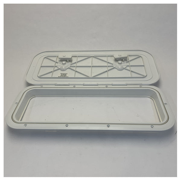 Osłona inspekcyjna Osculati White do montażu wbudowanego 600 x 250 mm - 20.295.00