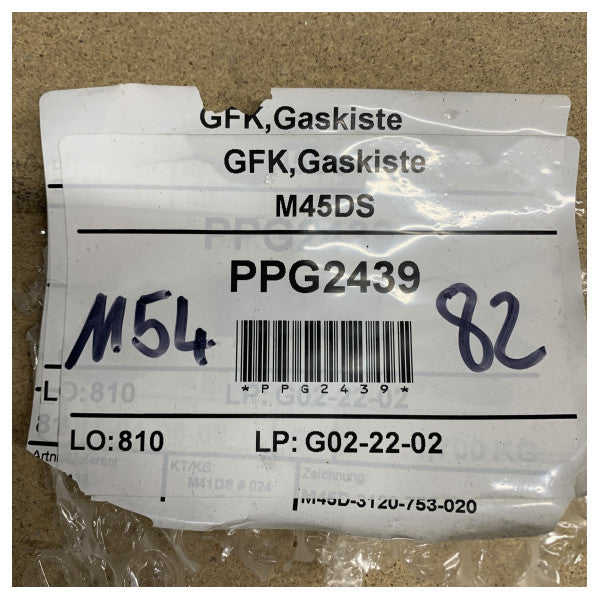 Moody 45 DeckSaloon Gasbin aus glasfaserverstärktem Kunststoff weiß beschichtet - PPG2439