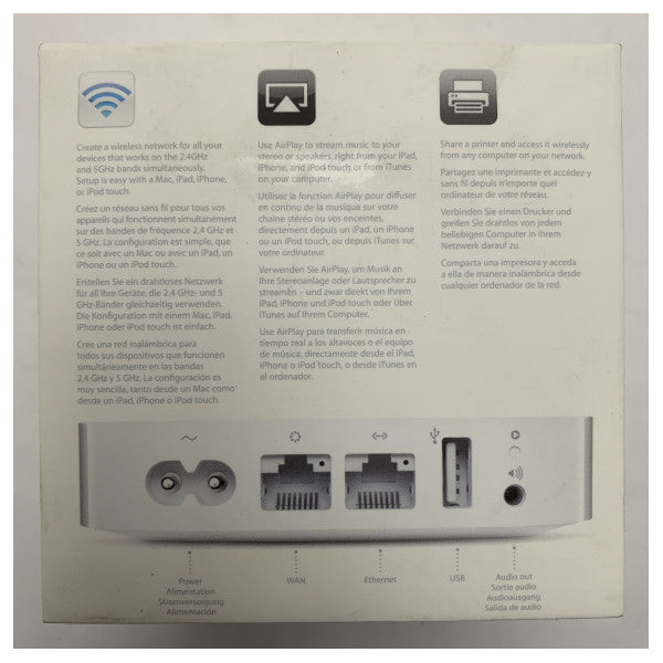 Apple Airport Express MC414Z/A MediaCenter Seamphony Area Airport 3.1 Wi-Fi Router διπλής ζώνης για θαλάσσια και εξωτερική χρήση