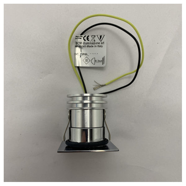 BCM світлодіодний хромований точковий світильник 3383/K3W-37/3 12/24V