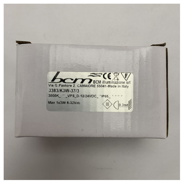 BCM світлодіодний хромований точковий світильник 3383/K3W-37/3 12/24V