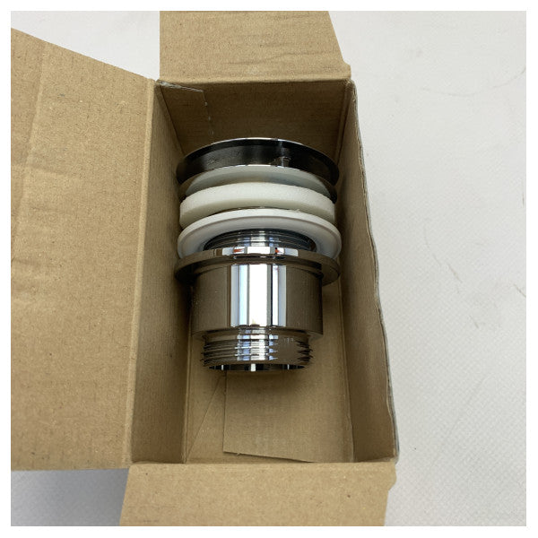 Отводнителна тапа от неръждаема стомана, хром, изскачаща D63 x 55 mm - 147.555.5