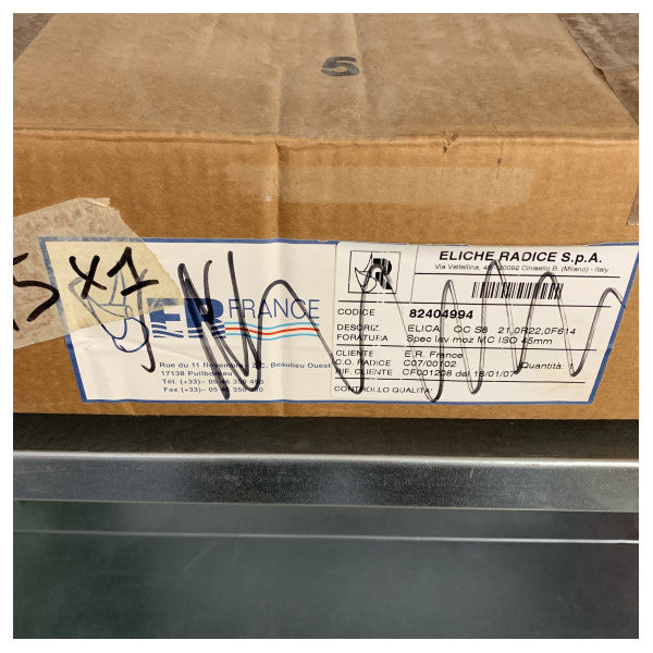 USED France Helices 21x24 inch RH45 Stainless Steel Right-Hand Marine Propeller for Boats and Engines