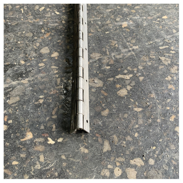 Pianohængsel i rustfrit stål 30 mm x 2000 mm x 1,5 mm - marint yachtbeslag