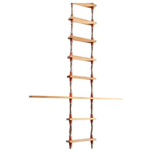 Biscaya Pilot Ladder - Durable Marine Access Ladder with Anti-Slip Wooden Rungs for Ships and Boats