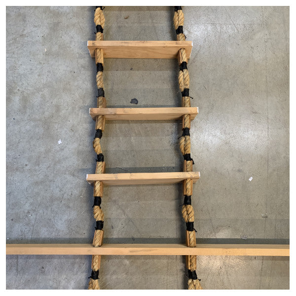 Biscaya Pilot Ladder - Durable Marine Access Ladder with Anti-Slip Wooden Rungs for Ships and Boats