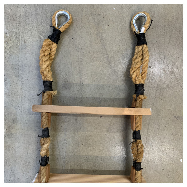 Biscaya Pilot Ladder - Durable Marine Access Ladder with Anti-Slip Wooden Rungs for Ships and Boats