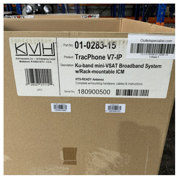 KVH 01-0283-15 TracPhone V7-IP mini VSAT Broadband System