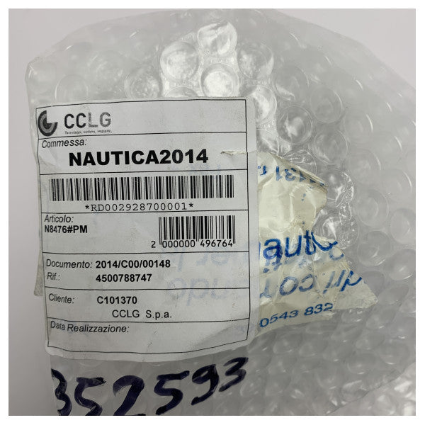 Marine dørkontrolpanel i rustfrit stål med R122 LED-indikator - vejrbestandig op/ned-kontakt til barske saltvandsmiljøer