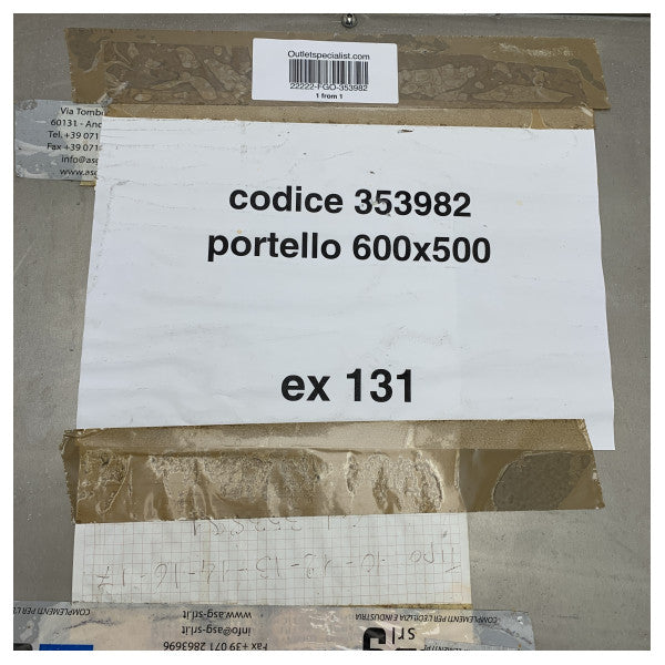 Edelstahl-Schiffsluke zum Öffnen 650x550mm mit Schloss - Langlebige, korrosionsbeständige Zugangsplatte für Boote und Schiffe