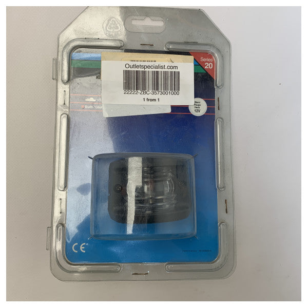 Rufowe światło nawigacyjne Aqua Signal serii 20 w kolorze czarnym - 3573001000