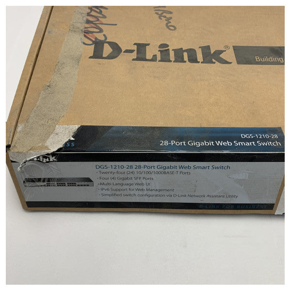 D-Link 1210-28 Gigabit Web Smart Switch for Reliable Maritime Network Connectivity
