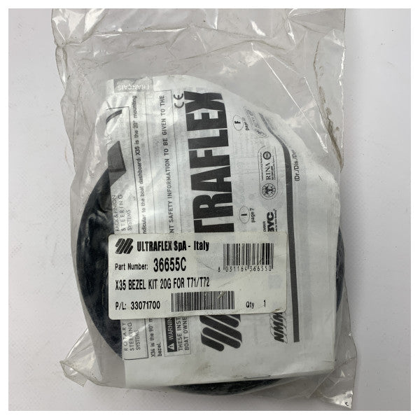 Ultraflex 36655C Σύνδεσμος καλωδίου τιμονιού θαλάσσης - Ανθεκτικό αδιάβροχο κιτ στεφάνης X35 για T71 & T72