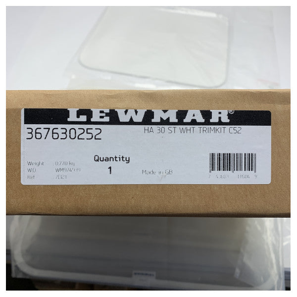 Lewmar 367630252 boy 30 beyaz kapak trim kiti