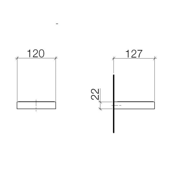 Plato de jabón cromado montado en la pared de Dornbracht - 83410970-00